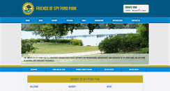 Desktop Screenshot of friendsofspypondpark.org